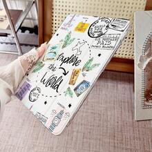 1个飞机天空景观3+Y折叠多角度磁吸支架平板电脑保护套，带笔槽和自动休眠/唤醒功能，兼容iPad Pro/Air、三星、小米Pad 5/6/7 - 彩色 - 查看 5