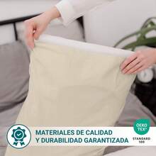 Ecommerc3 Pillowcase Pack Of 2, Cotton, 50x90 Cm, Flap Closure, Various Colors - Beige - View 4