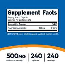Nutricost Niacinamide (Vitamin B3) 500mg, 240 Capsules - Non-GMO, Gluten Free, Flush Free Vitamin B3 | Vitamin B3, Niacinamide, Non-GMO, Gluten Free, Flush Free, Skin Support, Wellness, Capsules, Premium Quality, Nutrition, Dietary Supplement - 其他 - 查看 2