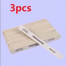 3/5/10/20/50pcs Nail Files, 100/180 Grit Sandpaper, Zebra Pattern Double-Sided Washable Coarse Files, Suitable For Removing Acrylic Nails And Extending Nails, Manicure Care Set, Salon & Home Use - Multicolor - View 17