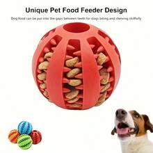 Durable Interactive Chew Toy - Elastic Pet Dental Cleaning Food Ball, Caring For Dog's Teeth, Ideal Dog Accessory, Perfect Dog Holiday Gift - Multicolor - View 5