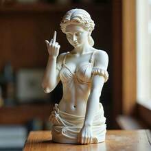 2025新款维也纳女神竖中指雕像摆件，讽刺女神3D树脂工艺品，生日礼物，圣诞礼物，万圣节礼物，节日礼物，完美礼物 - 彩色 - 查看 15