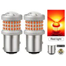 TOAUTO 2 bóng đèn LED ô tô 20W 3000LM Canbus 144SMD BA15S BAU15S BAY15D 3156 3157 7440 7443 dùng cho đèn xi nhan trước sau, đèn phanh, điện áp 12V, màu trắng, đỏ, vàng. - A - Xem 37