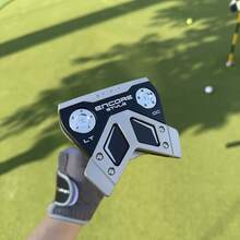 1pc ENCORE SPIRIT Low Torque Series Push Putter, 86.36cm Right-Handed, Matte Black Steel Shaft And Black & White PU Grip, High Stability Precision Putter, Suitable For Golf Practice, Suitable For Male And Female Golfers, Professional Right-Handed Putter - Black - View 3