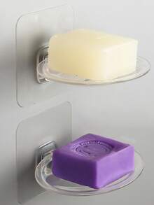 Giá đựng xà phòng không cần khoan, giá để ráo nước, dụng cụ sắp xếp đồ dùng phòng tắm, giá đựng xà phòng gắn tường bằng giác hút. - 2 CÁI - Xem 3