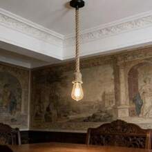 2pcs Handmade Woven Pendant Lights, Rustic Tropical Style, Suitable For Dining Room, Bar, Kitchen, Bedroom (Bulbs Not Included) - TX-mS01 - View 4