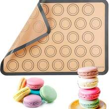 1pc Macaron Silicone Baking Mat - Non-Stick Silicone Macaron Baking Mat/Pastry Cookie Liner (Reusable/Half Sheet), Perfect Baking Set For Macarons, Pastries, Cakes And Breads, Household Kitchen Essential - View 10