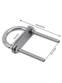 船用索具船首船尾眼U型螺栓，适用于船用五金件、管夹和不锈钢船用螺栓 - 彩色 - 查看 11