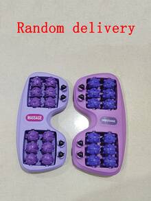 1pc Foot Massage Tool, Foot Reflexology Massager With 4 Rows Of Magnetic Beads And Rollers For Home Use - Multicolor - View 12