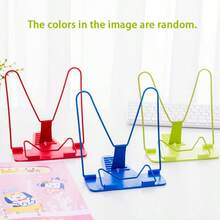 1 pièce Support multifonctionnel réglable de couleur aléatoire, convenant pour tablette, téléphone, livre, support de lecture pliable et coloré - Multicolore - Voir 8