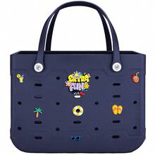 1pc Extra-Large Women's Beach Bag, Available In Multiple Colors, Large-Capacity EVA Stylish Shopping Bag, Shoulder Bag, Handbag, Open Design Multi-Functional Tote Bag - Suitable For Beach, Shopping, Pool, Sports, And Vacation. - 彩色 - 查看 21