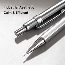 3pcs 0.5mm Metal Mechanical Pencil Set - Includes Lead Refills - Suitable For Writing And Drawing, For Office, School And Home Use - Sets - View 3