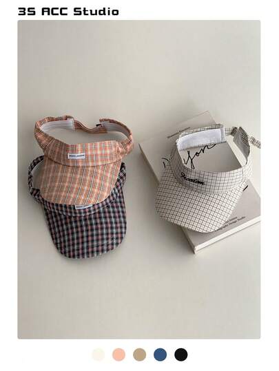 Gorra visera con bordado de letra, gorra de béisbol casual para mujer para uso al aire libre, picnic, deportes, versátil, con protección solar, malla y ala extendida, adecuada para circunferencia de cabeza grande