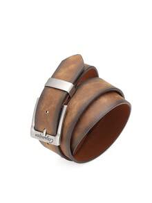 1条新款PU皮皮带，男女通用，休闲复古简约优雅，适合日常佩戴或作为礼物 - BH1013 - 查看 8