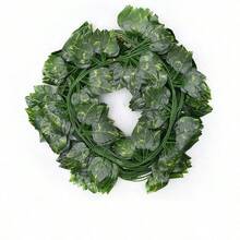 3/6/12pcs Artificial Ivy Hanging Vines, Green Leaf Garland, Greenery Vines For Home, Wedding, Bathroom, Garden Decor - Vine - View 10