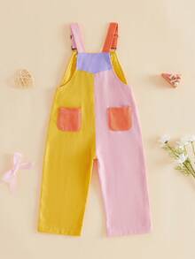 Tween Boys Denim Overalls & Jumpsuits - 紫色 - 查看 2