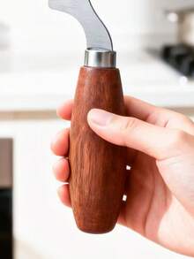 1/2 piezas Picador de cebolla con mango de madera, herramienta de cocina eficiente y uniforme, picador manual de cebolleta/ajo, rebanador de verduras, accesorio práctico para el hogar y el restaurante - Multicolor - Ver 11