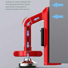 2-Pack 80dB High-Volume Portable Doorstop Alarms With Doorstop And Anti-Theft Function - Metal Doorstop Bar. Suitable For Homes, Hotels, Apartments, Travel, Dormitories, And Guesthouses. - Easy-To-Install Personal Protective Equipment For Women. - Red - View 6