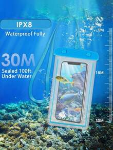 Universal Waterproof Phone Pouch, Waterproof Phone Case, Compatible With IPhone 14/13/12/11 Pro Max/XS Plus, Compatible With Samsung Galaxy S22/S23 Phones (Up To 7.0 Inches), 3D Waterproof Phone Dry Bag - View 4