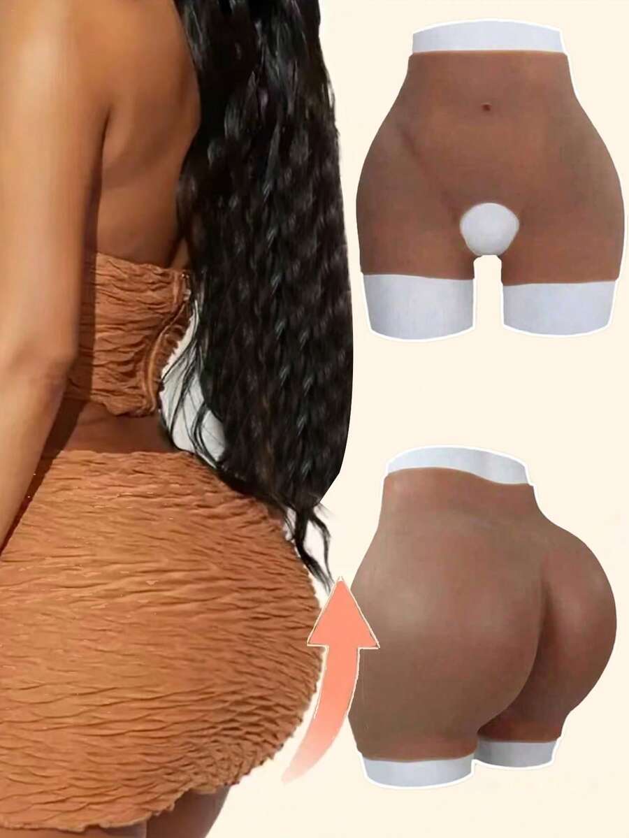 Seamless Butt Lift High Waist Shaping Panties, Booty Enhancing Tummy Control Underwear For Women - Brown - View 1