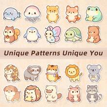 50 PCS Cute Animal Stickers Set, Kawaii Raccoon & Forest Friends Vinyl Decals, Aesthetic Waterproof Stickers For Water Bottles, Laptops, Journals, Scrapbooks, Phone Cases, Planners, Skateboards, Decorative Animal Sticker Pack For Teens, Adults, Creators, DIY Craft Projects, Stationery Supplies, Party Favors, Gift Ideas Scrapbook Supplies Funny Stickers Kindle - A - View 3