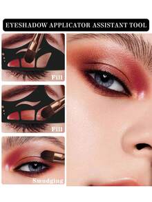 2/1 Pack Of Reusable Eyeshadow Templates, Cat-Eye Eyeliner Templates, Eyeshadow Concealers, Eyeliner Winged Eyeshadow Makeup Aids, Create Versatile Looks, Stunning Makeup Effects, Silicone Eye Makeup Aids, Eyeshadow, Eyeliner, And Under-Eye Concealer Templates, Mother's Day Gift/Summer Travel Essential Makeup Tools - Multicolor - View 6