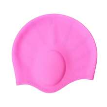 1 pieza Gorro de natación profesional de silicona impermeable - Diseño de doble cobertura de oreja, adecuado para adultos y cabello largo, antideslizante, esencial para entrenamiento/spa - A - Ver 13