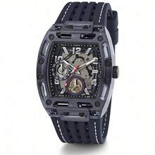 Guess Đồng hồ nam - Dây đeo chronograph màu xanh hải quân, đồng hồ thạch anh đa chức năng, thích hợp đeo hàng ngày và làm quà tặng GW0499G1 - Màu xanh lam - Xem 9