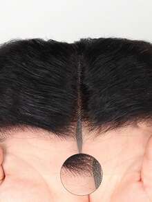 非洲卷曲直发蕾丝前假发，柔软如预先拔毛，带有婴儿发，180%密度；Yaki直发透明蕾丝假发，180%密度；无胶假发，适合（13x4，8-36英寸）（混纺假发 - 真人发和合成纤维混合）；真人混纺假发/女士真人混纺假发/真人混纺蕾丝前假发/无胶假发/漂白发结/预先拔毛/蕾丝假发/提升您的造型/增强自信/完美礼物 - SNatural - 查看 7