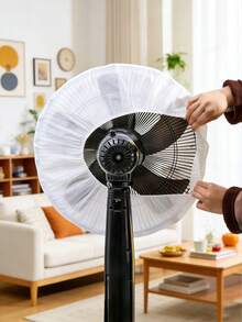 5 chiếc bọc quạt tròn bằng sợi microfiber có thể giặt được, có lưới chắn ngón tay, thích hợp sử dụng tại nhà và văn phòng, thiết kế viền hình hoa sen, kiểu dáng tối giản, cấu trúc chắc chắn. - Nhiều màu - Xem 7