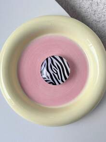 1个水晶玻璃豹纹系列手机支架，可伸缩折叠气垫支架，慵懒桌面气垫支架 - 彩色 - 查看 10