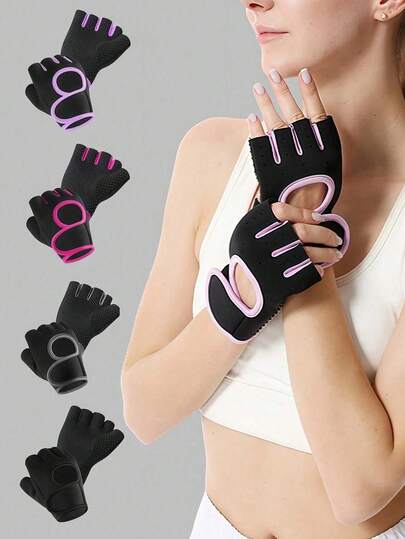 1 Pair Unisex Half Finger Fitness Gloves,Anti-Slip Breathable Cycling Gloves,Super Lightweight Weight Lifting Gloves,Shock Absorbing Palm Protector Sports Gloves,Full Palm Protection Workout Gloves Fitness,For Training Exercise Gym Cycling Gloves Gym Accessories, Sport, Gym, Home Exercise, Sport Accessories, Gym Accessories