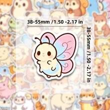 50 PCS Cute Animal Stickers Set, Kawaii Raccoon & Forest Friends Vinyl Decals, Aesthetic Waterproof Stickers For Water Bottles, Laptops, Journals, Scrapbooks, Phone Cases, Planners, Skateboards, Decorative Animal Sticker Pack For Teens, Adults, Creators, DIY Craft Projects, Stationery Supplies, Party Favors, Gift Ideas Scrapbook Supplies Funny Stickers Kindle - A - View 2