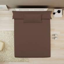 Ecommerc3 Pillowcase Pack Of 2, Cotton, 45x100 Cm, Flap Closure, Wide Variety Of Colors - 棕色的 - 查看 9