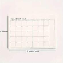 1 cuốn sổ kế hoạch tháng, đồ dùng văn phòng phẩm và quà tặng, sổ kế hoạch hàng ngày đơn giản, giấy ghi chú dán, kế hoạch tháng và tuần, sổ tay xé rời, đồ dùng học tập, chuẩn bị năm học mới, vở ghi chép cho trường học, sách học tập đẹp mắt. - Hình chữ nhật - Xem 6