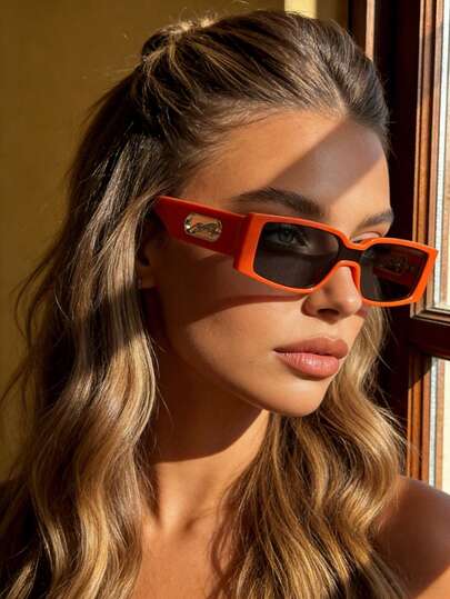 1 Pair Women's Fashion Glasses, Bohemian Y2K Style Glasses, Suitable For Casual, Travel, Beach, Shopping And Other Occasions