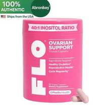 FLO Women's Ovarian Wellness Capsules With Myo & D-Chiro Inositol, DIM And Folic Acid For Daily Hormone And Cycle Support |   Vegan 90 Count |   Gluten-Free Non-GMO Supplement - 1 Bottle - 查看 12