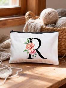 1pc Personalized Cosmetic Bag Gift, Suitable For Women, Birthday, Christmas, Girlfriend, Mother, Bride, Bridesmaid, Makeup Pouch, Cosmetics - Multicolor - View 6