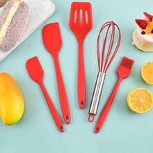 10pcs Silicone Scraper Set, 5pcs Heat-Resistant Non-Stick Rubber Scrapers For Baking, Cooking, Mixing, Scraping Non-Stick Cookware, Kitchen Tools - Multicolor - View 8