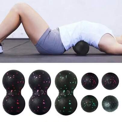 1 Set de Pelotas de Yoga de Alta Densidad para Masaje y Terapia, Ejercicio de Relajación Muscular, Alivio del Dolor de Cuello