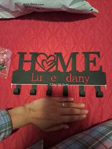 HELLOYOUNG 1pc Personalized Wall-Mounted Key Holder, Metal Infinite Heart Shaped Key Hook, Can Be Used As Key Holder, Coat Rack, Customized Name Key Rack, Wall-Mounted Key Rack, Suitable As Valentine's Day Gift, Housewarming Gift. Multi-Functional, Durable, Anti-Mold, Decorative, Reusable, Exquisite, Fashionable, High-Quality, Cute, Modern, Customized, Unique, Personalized. Ideal Gift For Him, Her, Boyfriend, Girlfriend, Dad, Mom, Family - Multicolor - View 9