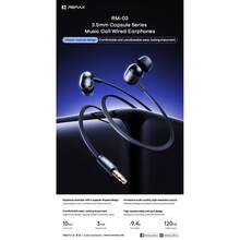 REMAX RM-03 有线入耳式耳机，配备 3.5mm 安卓插头，提供立体声效果和内置麦克风，适合通勤、学习或日常娱乐，是理想的节日礼物。 - 查看 2