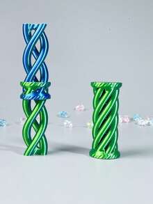 1pc 3D Printed Toy, Spiral 3D Stress Relief , Office Desk Pressure Release Toy - Multicolor - View 4