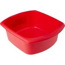 Rectangular Washing Up Bowl, Metallic, Large, 9.5 Litre - Cà chua nướng - Xem 1