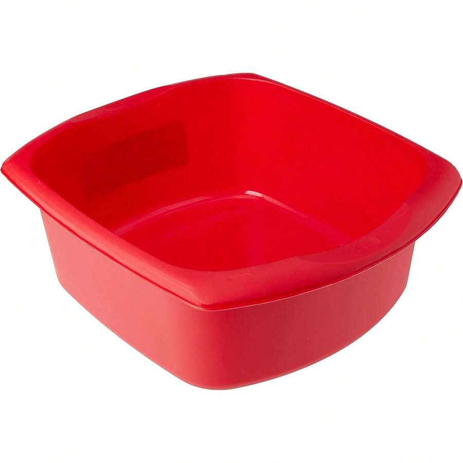 Rectangular Washing Up Bowl, Metallic, Large, 9.5 Litre - Cà chua nướng - Xem 1