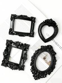 Bộ 6 khung ảnh nhựa rỗng màu đen cổ điển sang trọng kiểu Baroque, trang trí nhà búp bê theo phong cách cổ tích, tượng phong cảnh thu nhỏ thủ công, trang trí cửa sổ, quà tặng bất ngờ cá nhân hóa cho gia đình và bạn bè, phụ kiện trang trí phong cảnh DIY cho trang sức và nghệ thuật làm móng. - Nhiều màu - Xem 5
