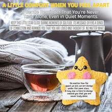 1件装 送上这颗精美的手工星星，表达“想念你”或“想念你”的心意。这是向远方的亲人传递爱与关怀的完美方式。送给女友、男友、好友和远方的家人都是理想的礼物。 - 彩色 - 查看 5