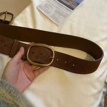 Retro Y2K Style Belt, New PU Leather Belt, Versatile For Jeans And Wide Pants, High-End Feel - A - View 3