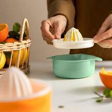 1 件装二合一手动榨汁器，便携式柠檬橙汁榨汁器，家用厨房工具 - 彩色 - 查看 8