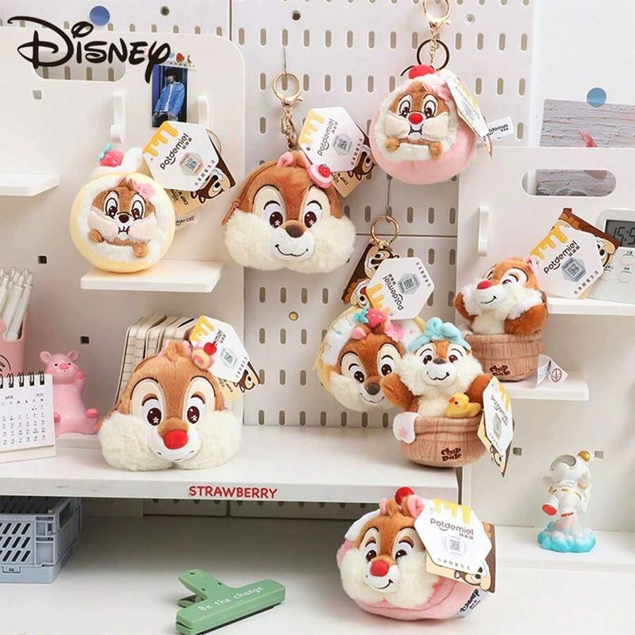 Disney Đồ trang trí treo Chichi hình búp bê nhồi bông mùa xuân hoa anh đào, ví đựng tiền xu, móc khóa, phụ kiện túi xách, quà tặng sinh nhật, túi đựng tiền xu, quà lưu niệm. - Nhiều màu - Xem 1